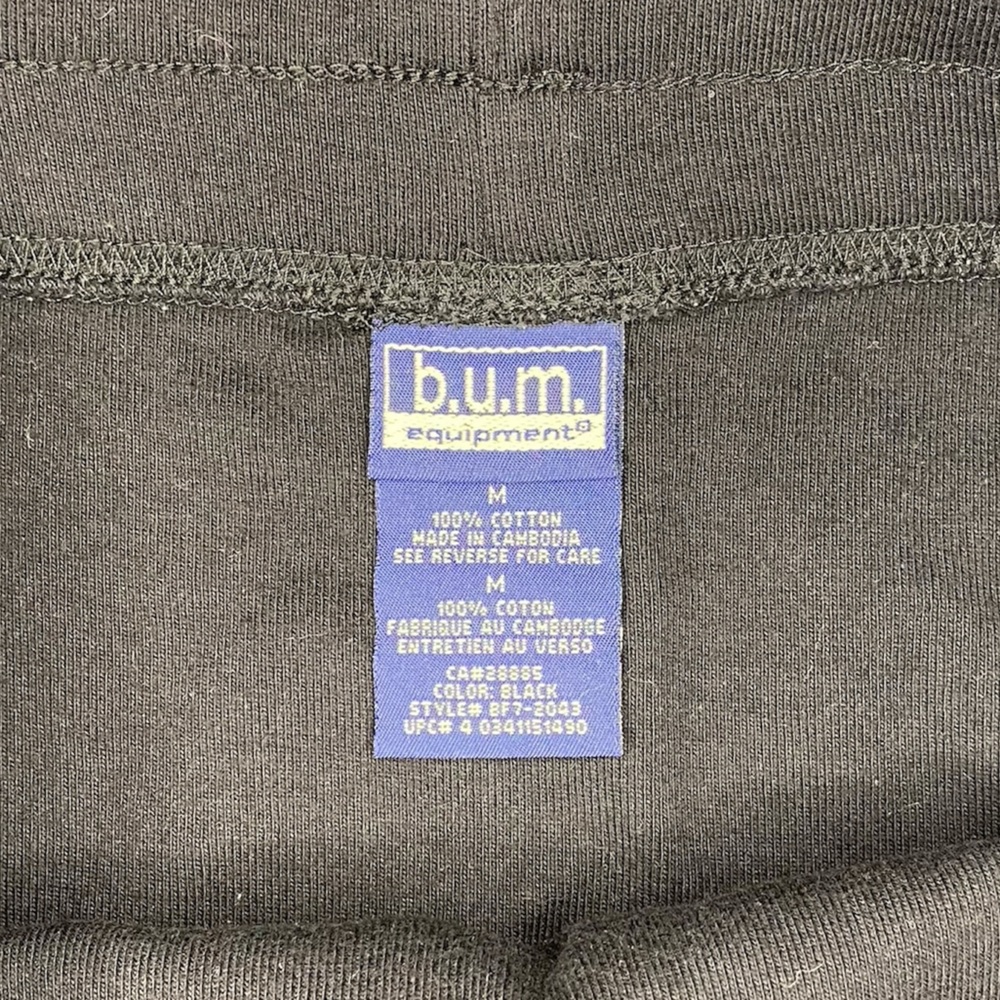 B.U.M. Equipment Y2K Black Cotton High Waist Mini Skirt - Picture 4 of 6